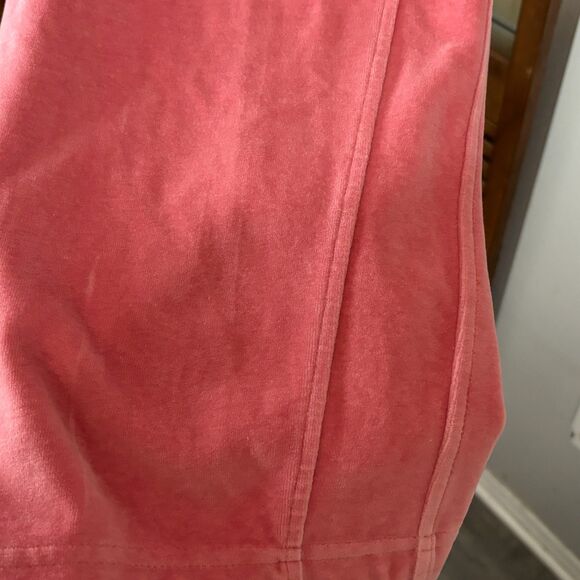 Talbots Petite Vintage Pink Velvet Drawstring Straight Leg Plants Size L - Picture 6 of 10